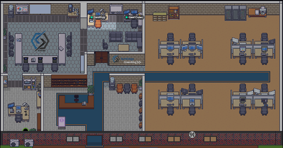 SynEdgy online office in Gather