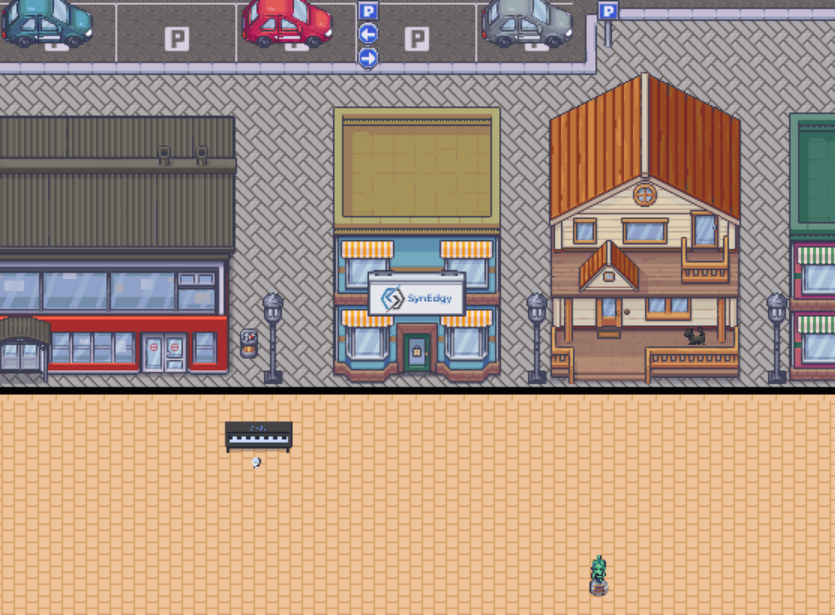 SynEdgy building on a PSWorld virtual street
