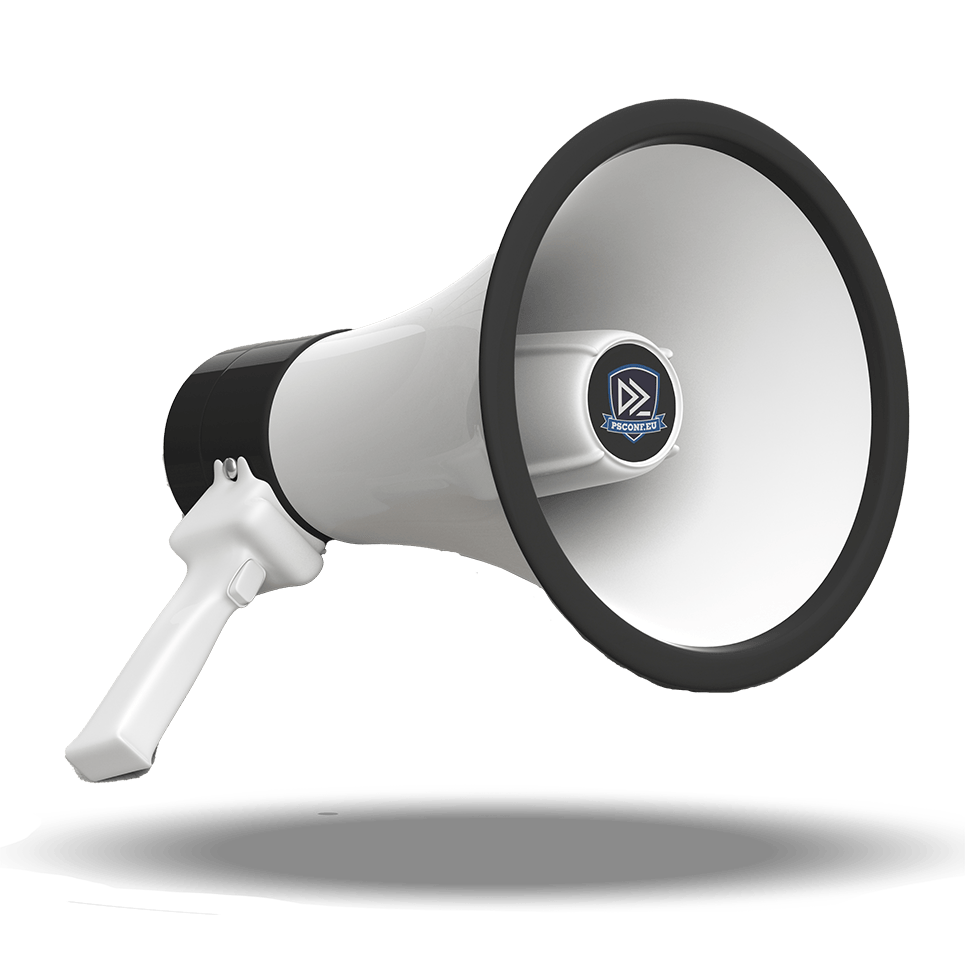 PSConfEU-branded megaphone