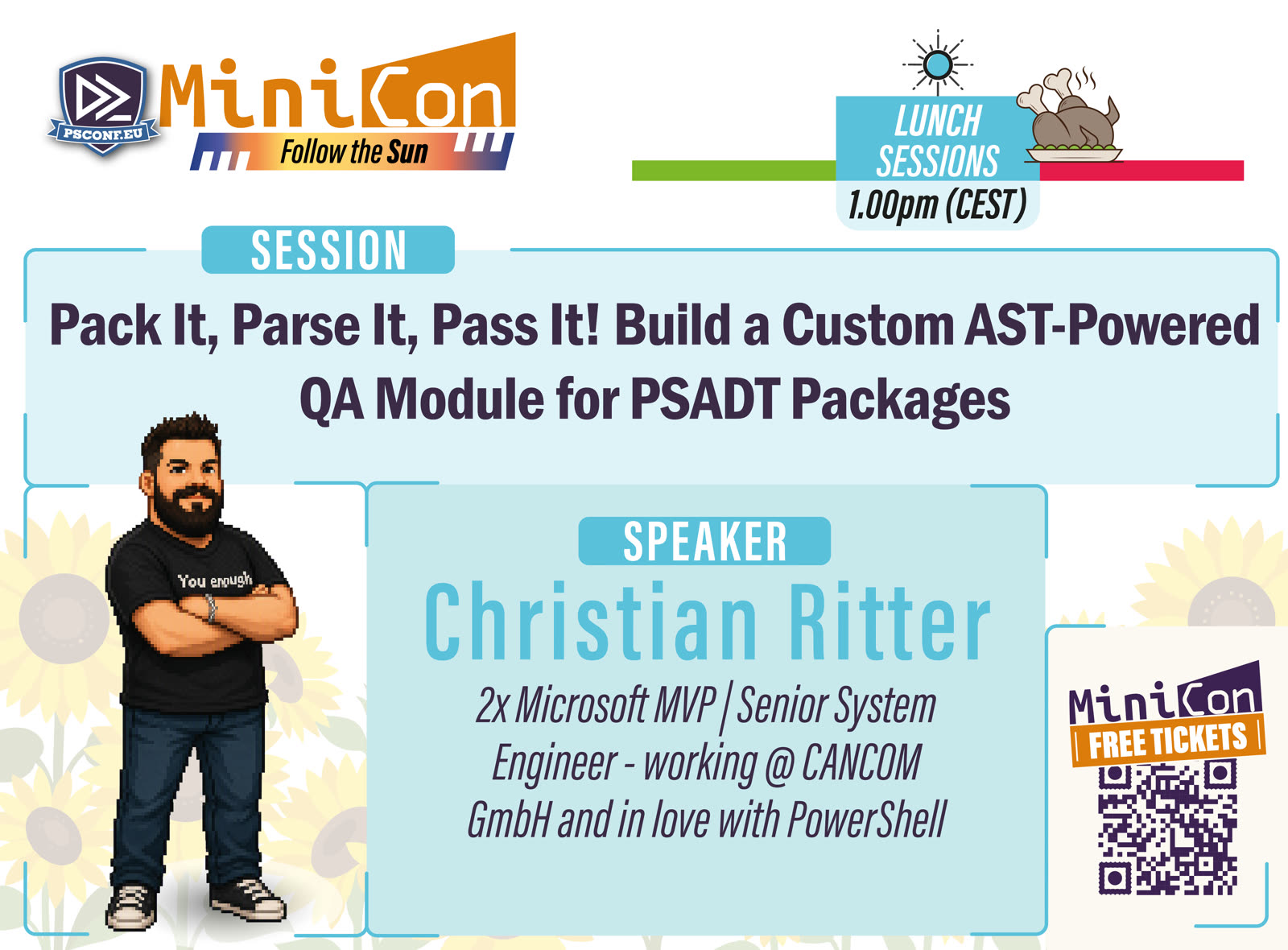 MiniCon speaker card for Christian Ritter