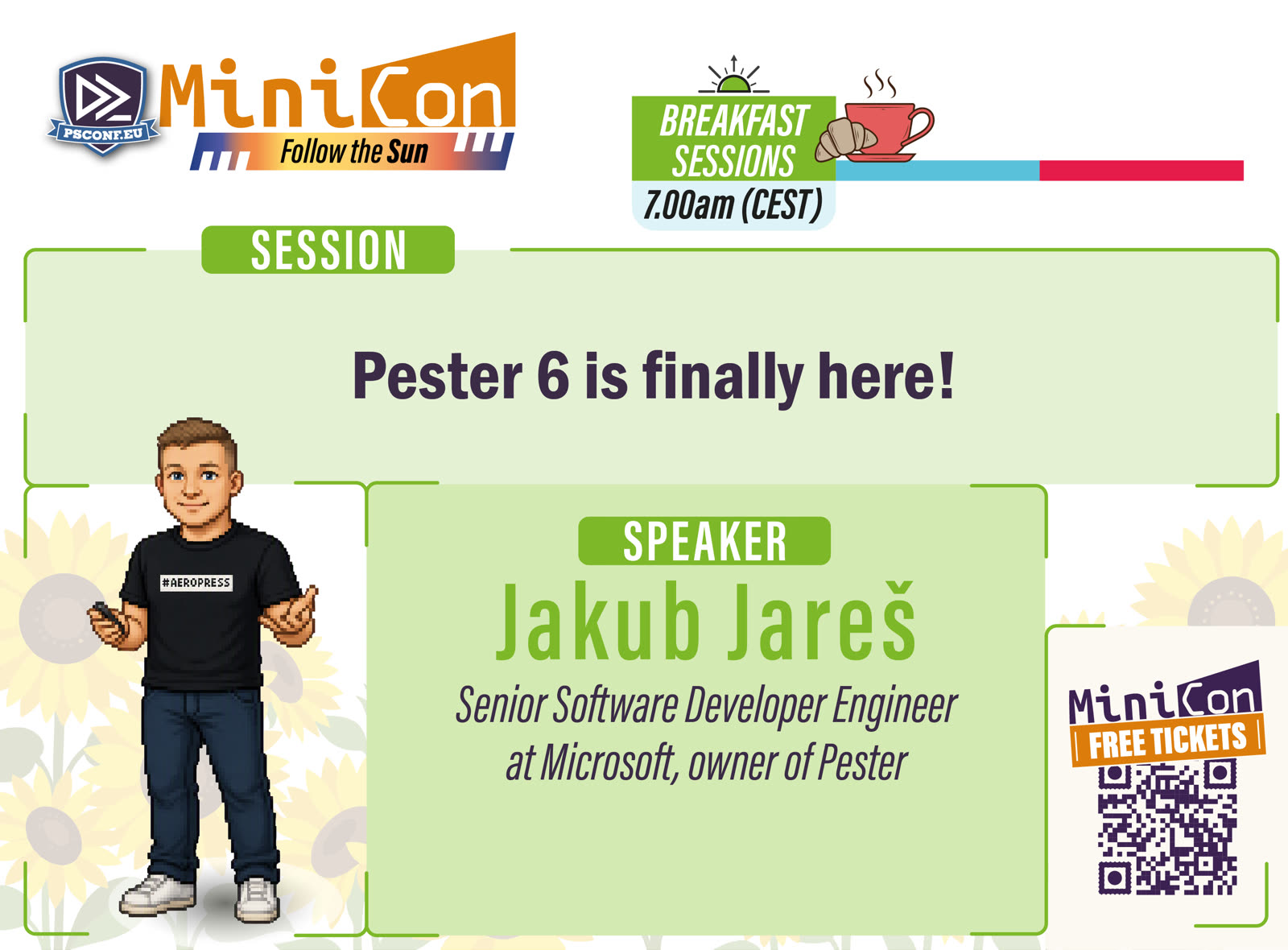 MiniCon speaker card for Jakub Jares