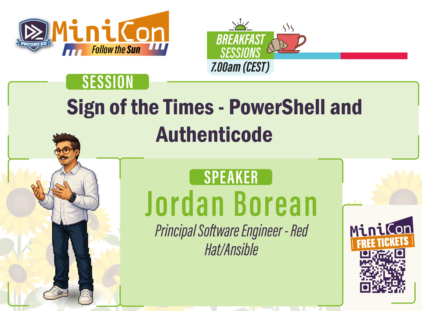 MiniCon speaker card for Jordan Borean