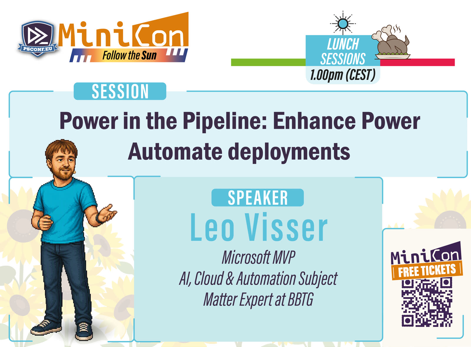 MiniCon speaker card for Leo Visser