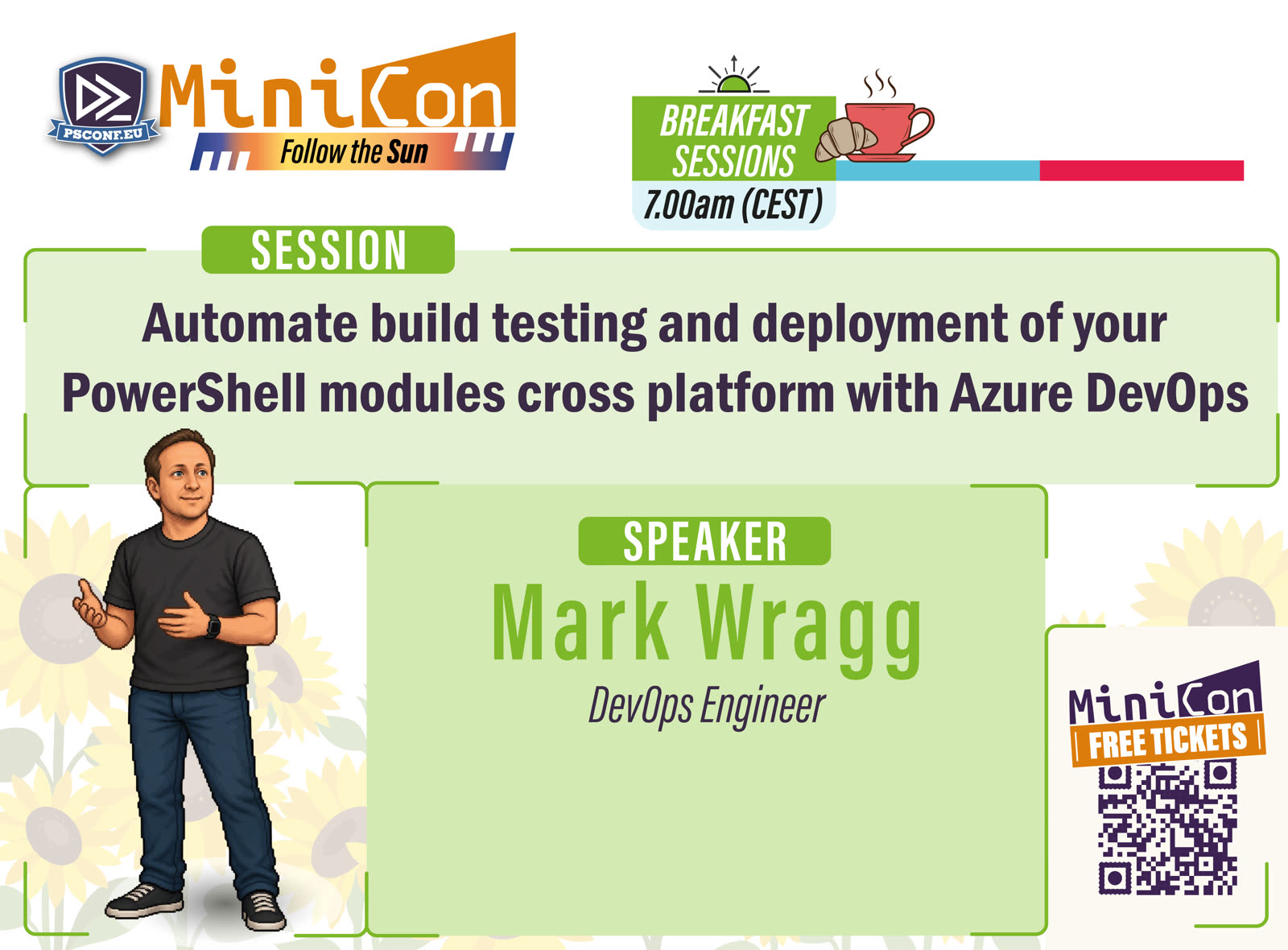 MiniCon speaker card for Mark Wragg